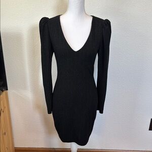 Guess Black Long Sleeve Dress